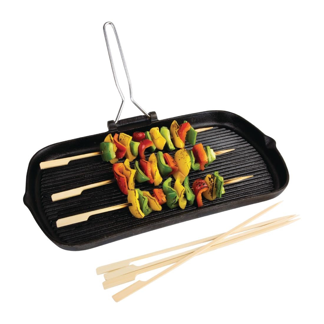 DB498 Fiesta Compostable composteerbare bamboe prikkers met peddelvorm 24cm (100 stuks)
