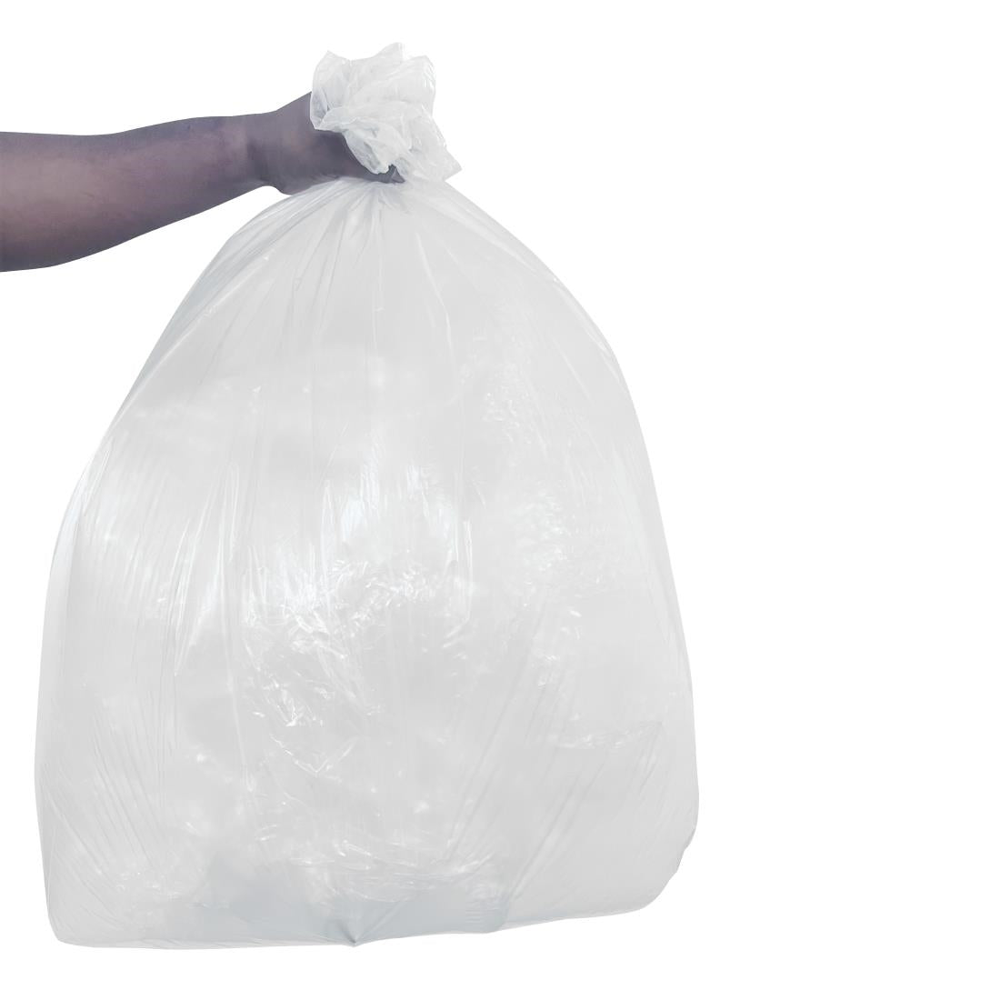 HW690 Jantex Lichtgewicht Vuilniszakken Transparant 5kg 80Ltr (200 stuks)