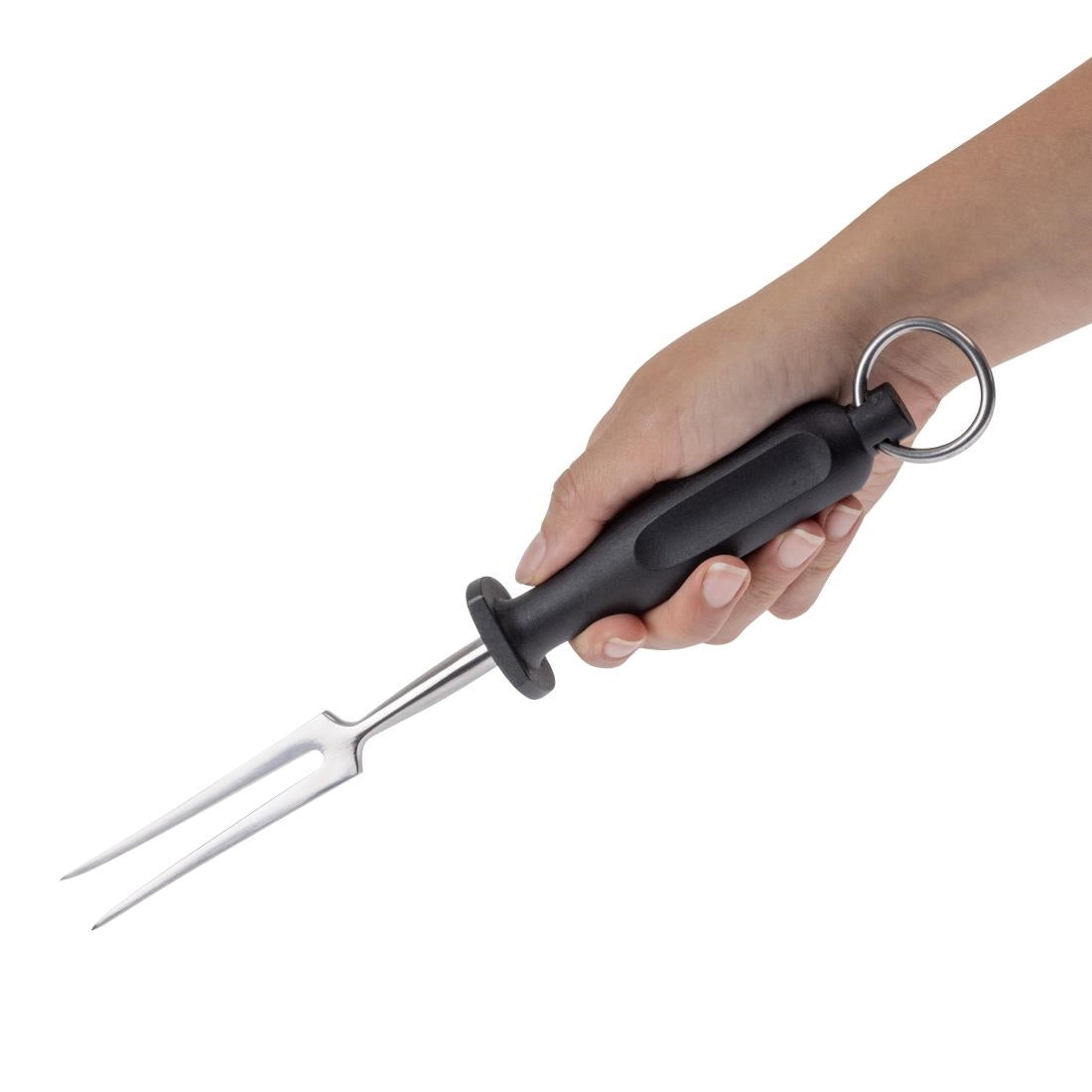 C423 Hygiplas vleesvork 15cm zwart