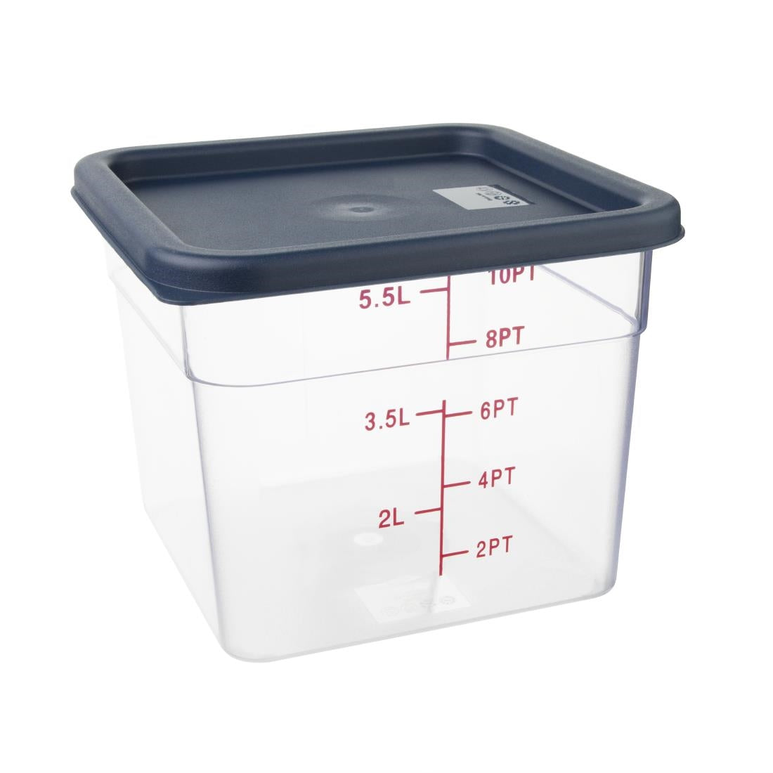CF044 Hygiplas vierkant deksel blauw medium