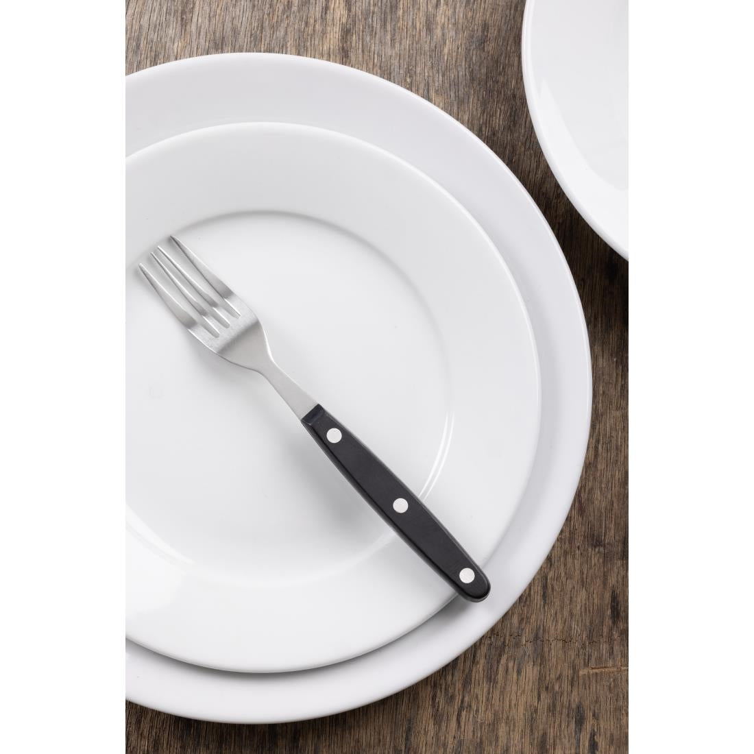 C135 Olympia steakvork zwart heft per (12 stuks)