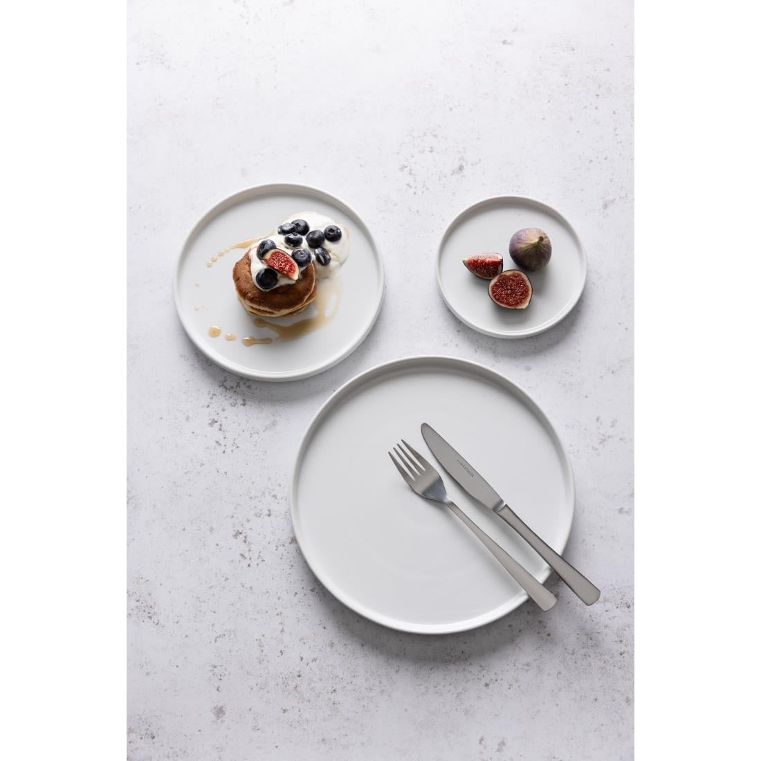 FW813 Olympia Whiteware Platte Ronde Borden 210mm (6 Stuks)