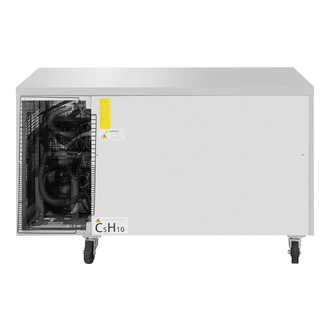 UA086 Polar U-Serie Koel-Vrieswerkbank Met 2 Deuren 124Ltr