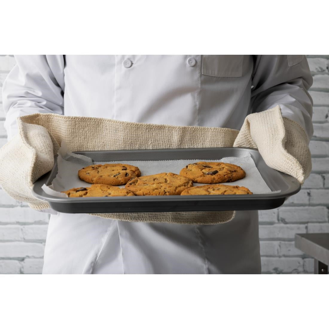 CW488 Dubbele ovenhandschoen katoen 90cm