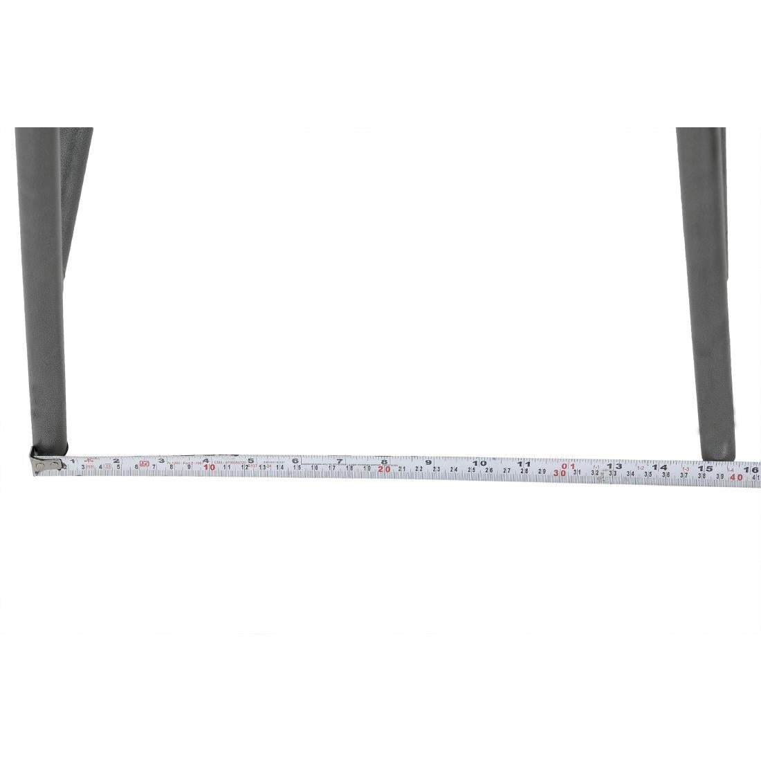 HZ824 Bolero Cantina compacte barkrukken met mangohouten zitting Gunmetal (4 stuks)