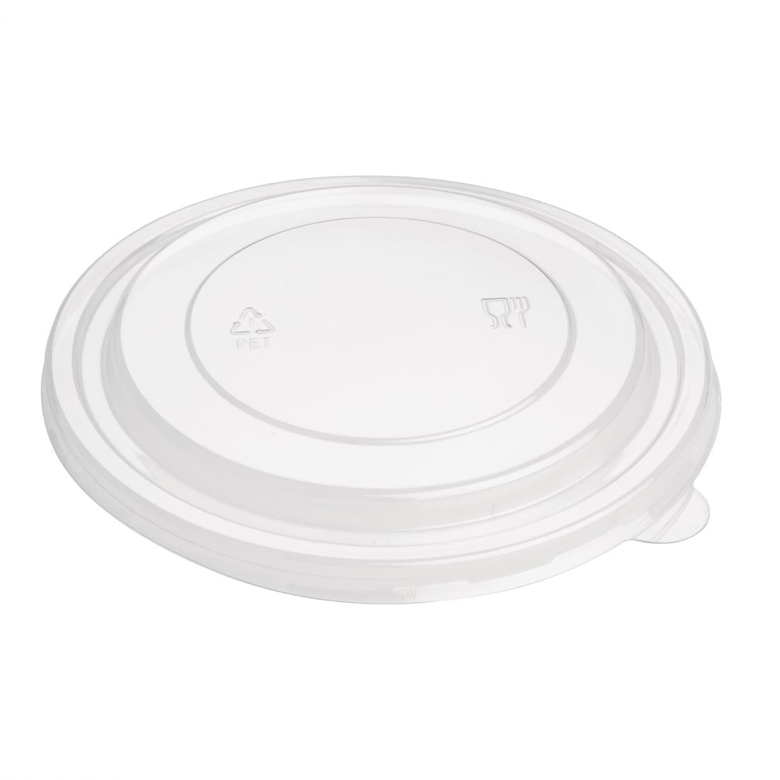 FB199 Fiesta Recyclable PET deksel voor ronde saladeschalen FB196, FB197 en FB198 (300 stuks)