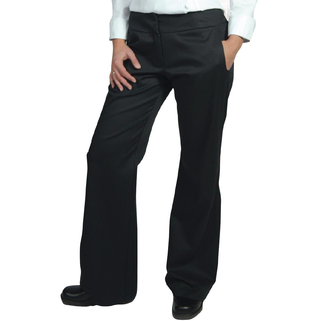 H782-XXXL Chaud Devant dames pantalon zwart 3XL
