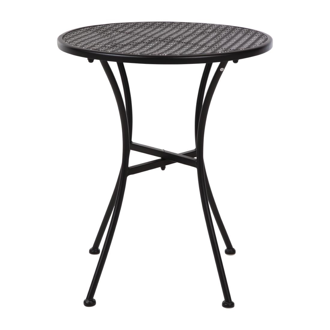 SA819 Bolero ronde stalen bistrotafel zwart 60cm (15 stuks)