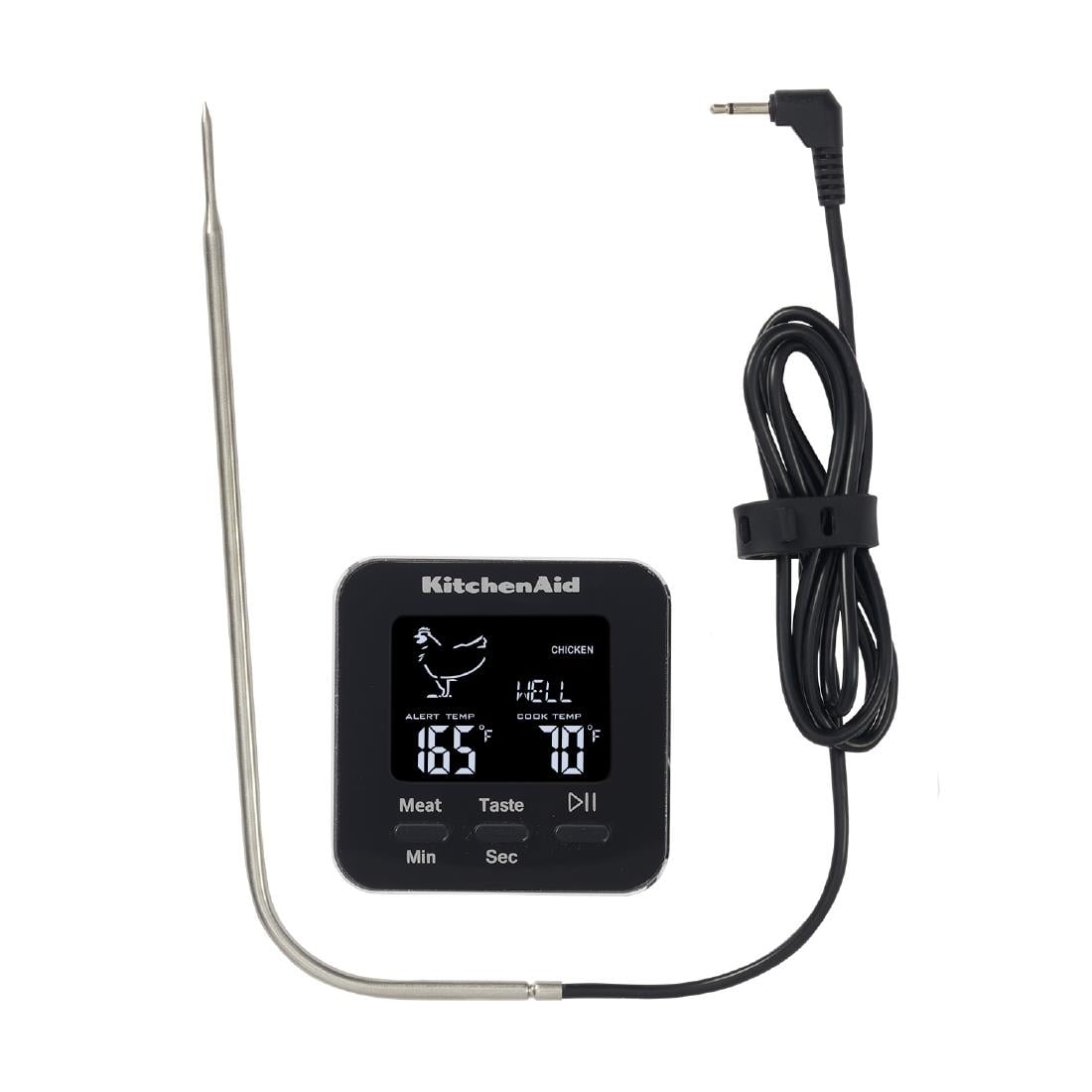 DX296 Kitchenaid Global Digitale Bedrade Probe Thermometer Zwart