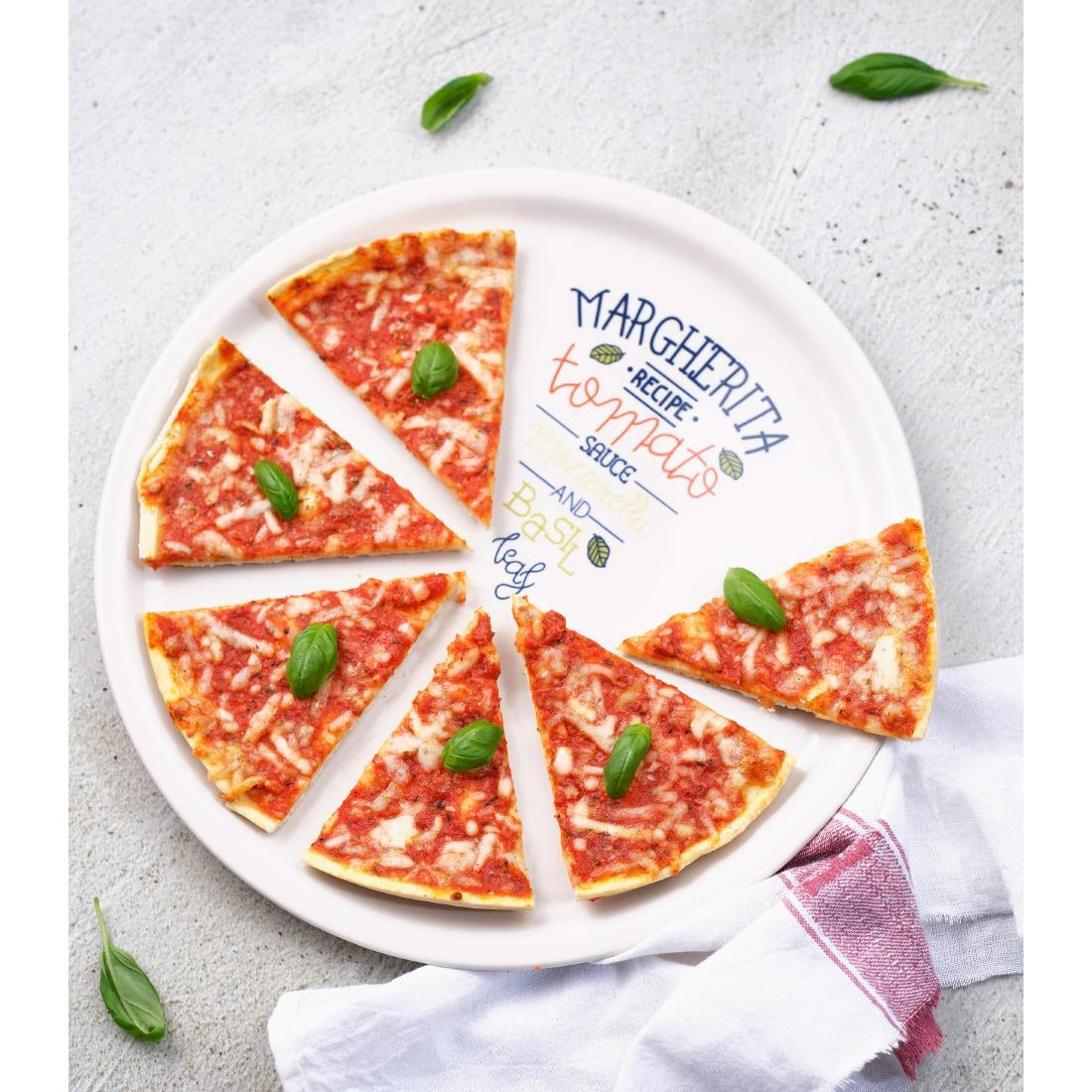 CX012 Pizzabord Gedecoreerd 30cm Margarita Recept
