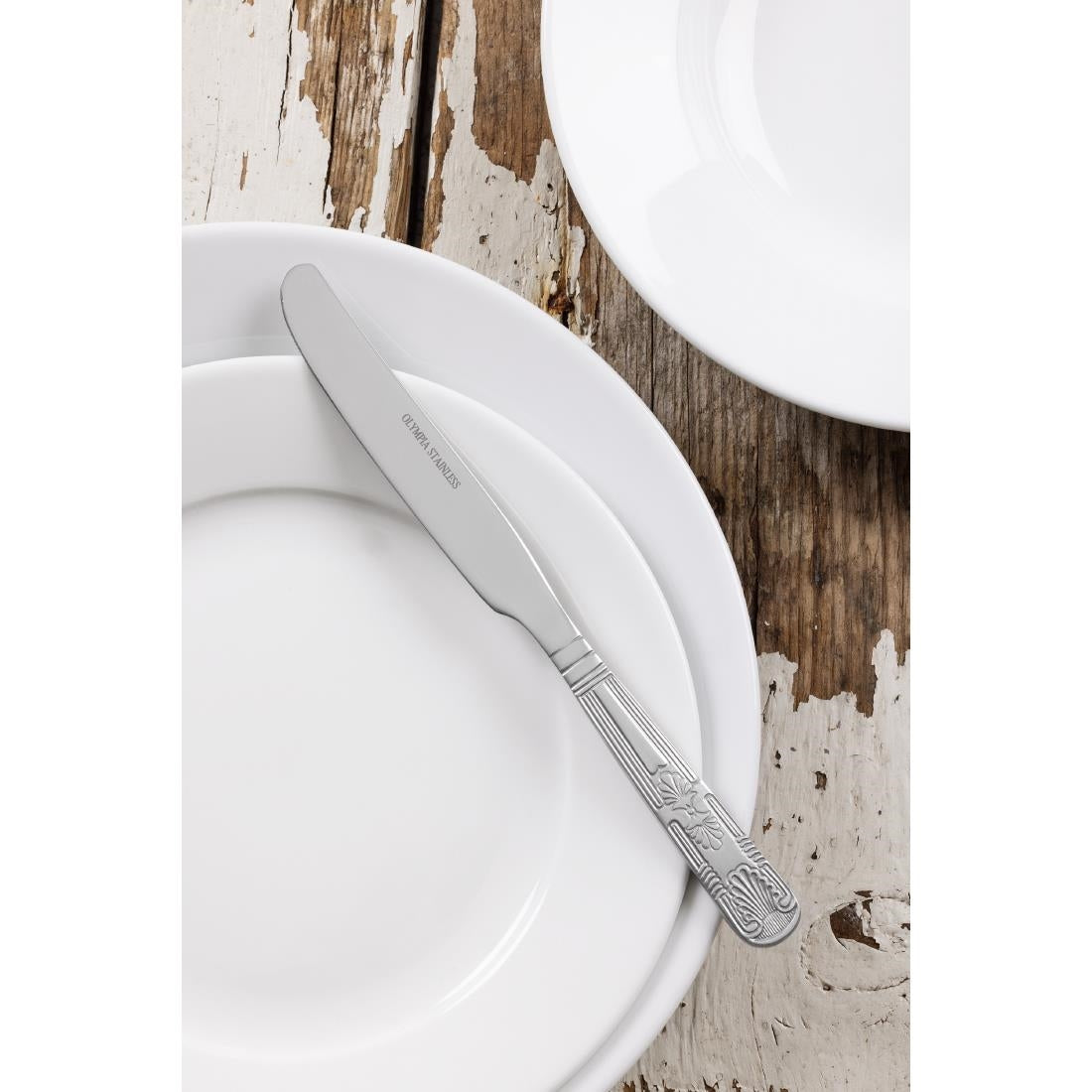 D685 Olympia Kings dessertmessen 22cm massief heft 22,3cm (12 stuks)