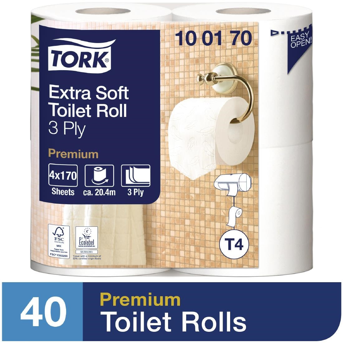 DB467 Tork ultrazacht toiletpapier 40 rollen (40 stuks)