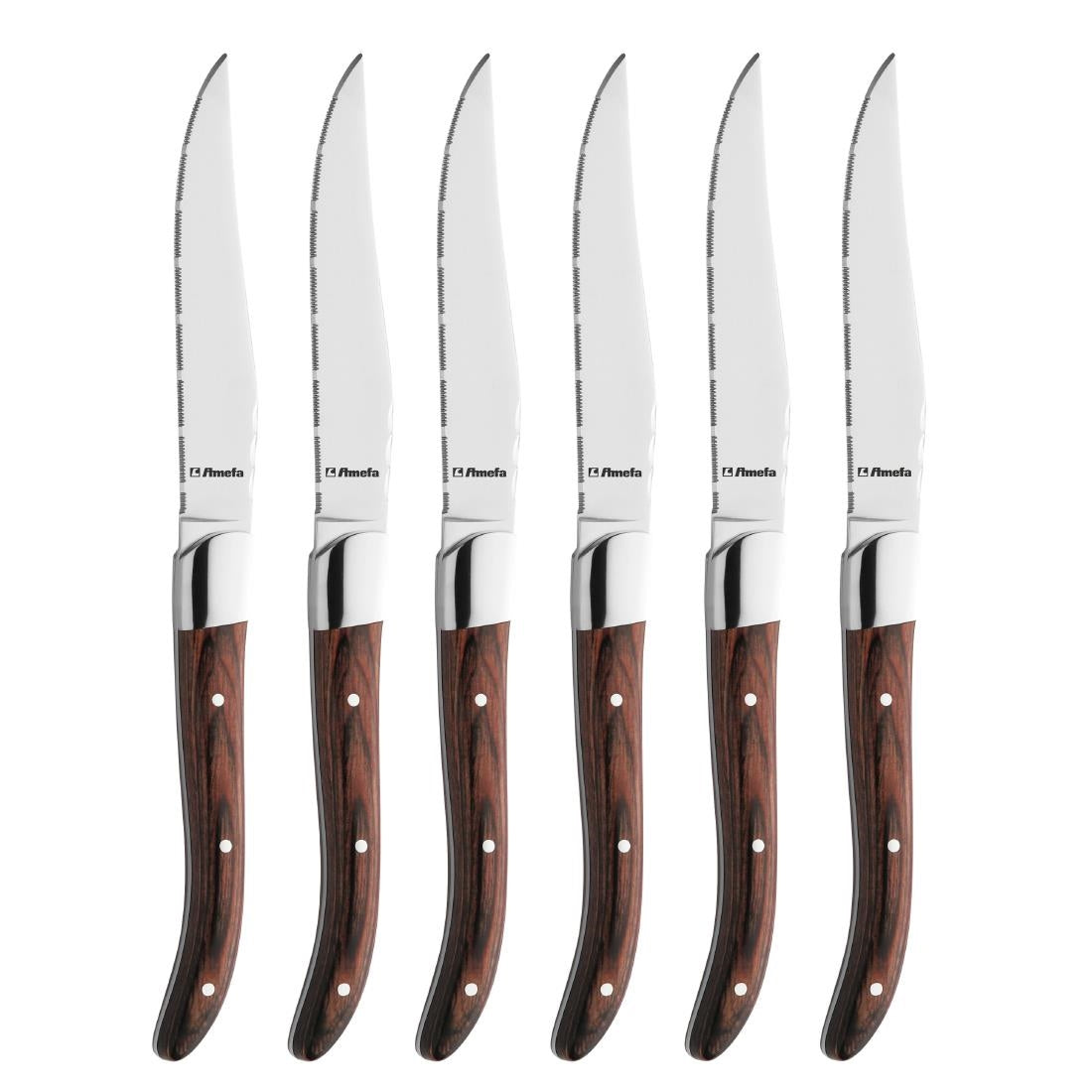 CU065 Amefa Royal Steakmes Palissanderhout (6 stuks)