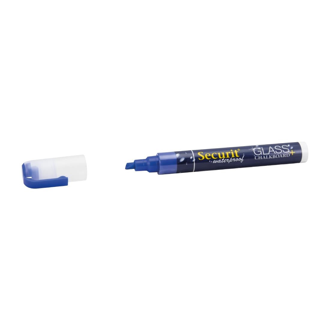 CU775 Securit Waterproof krijtstift (Glas + Krijtbord) in blauw met 2-6mm penpunt