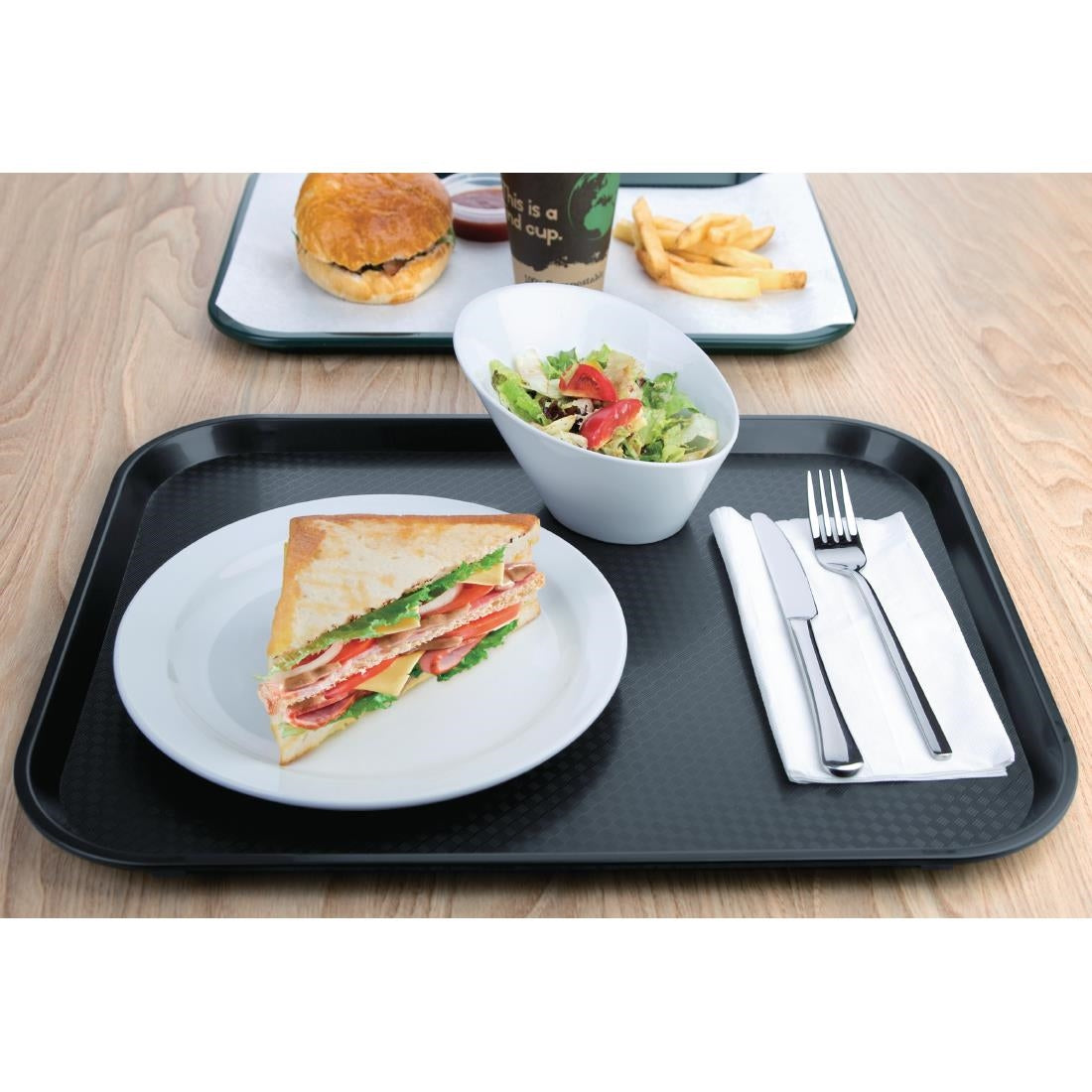 FD938 Olympia Kristallon dienblad houtskool 350x450mm