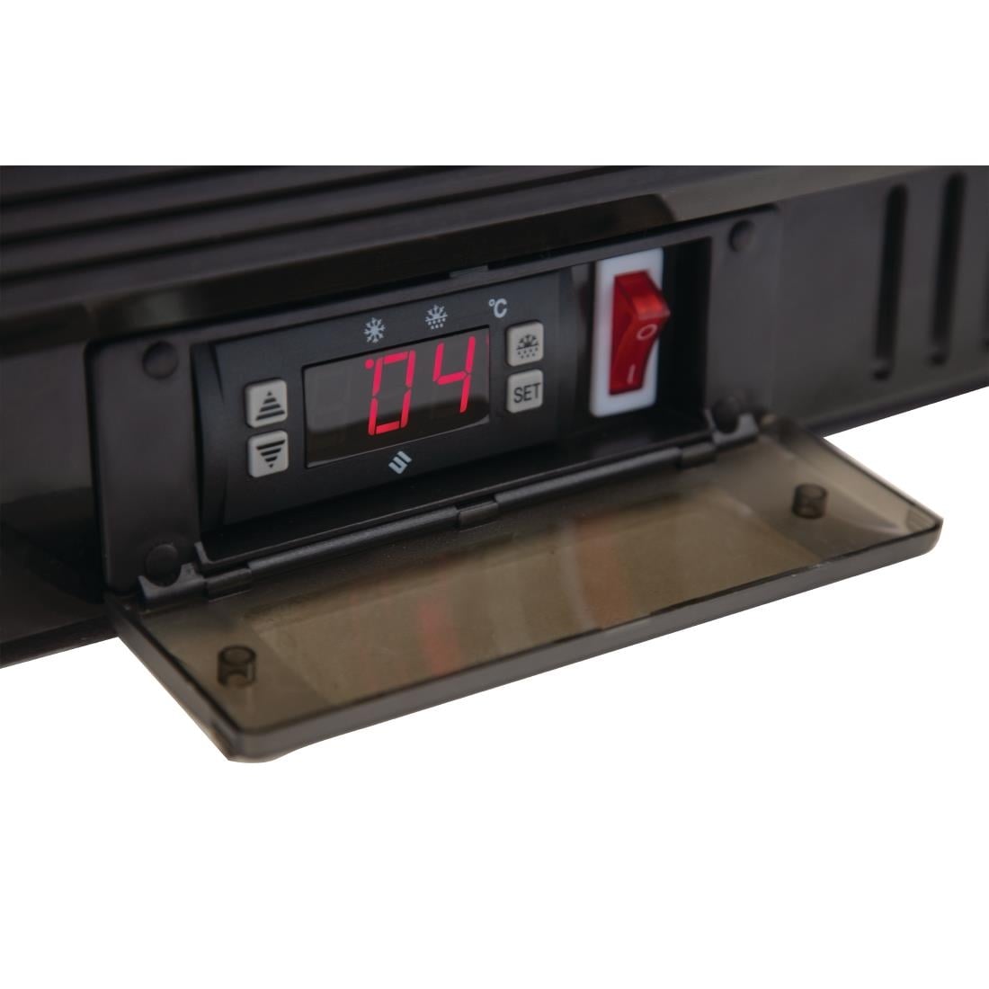 GL003 Polar G-serie 2-deurs barkoeling met schuifdeuren zwart 208L