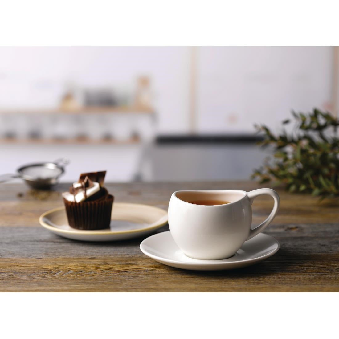 P884 Churchill White cappuccino schotel 15.9 cm (24 Stuks)