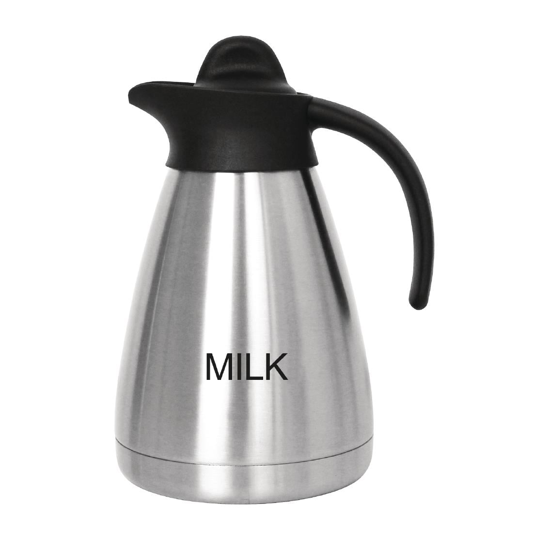 CL372 Olympia thermoskan met schroefdop en opschrift MILK 1Ltr