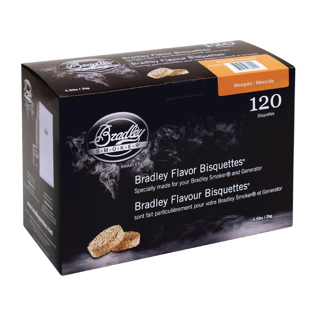 FE657 Bradley Food Smoker Mesquite Flavour Bisquette (120 Pack)
