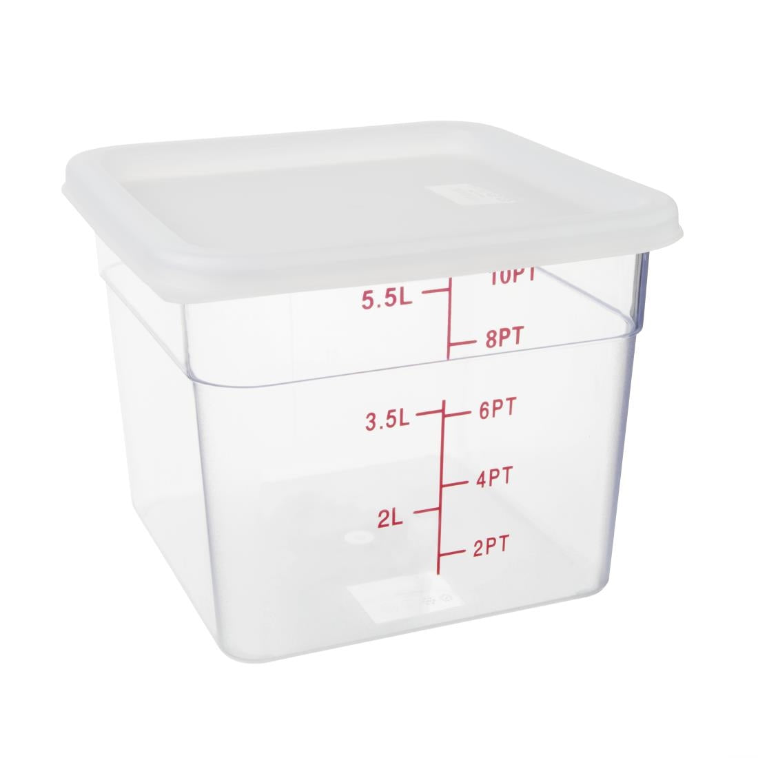 CF050 Hygiplas vierkant deksel wit medium