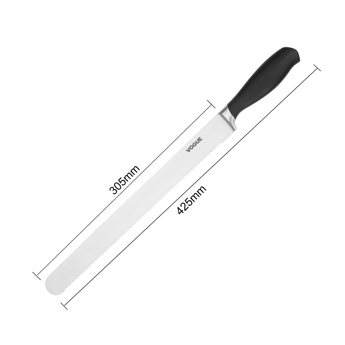 JB995 Vogue Soft Grip gekarteld snijmes 30cm