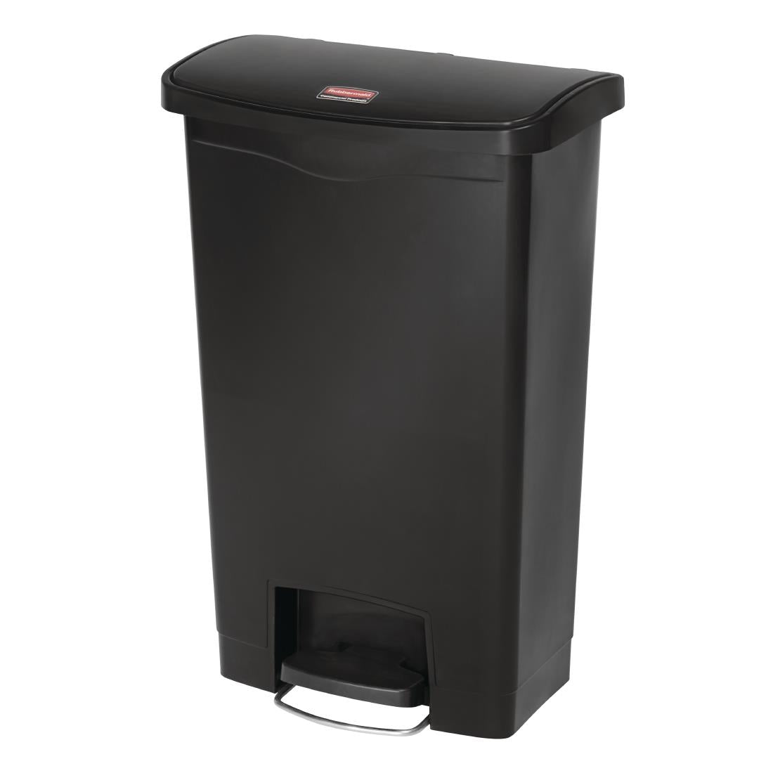 GL028 Rubbermaid Slim Jim Front Step pedaalemmer 50Ltr zwart
