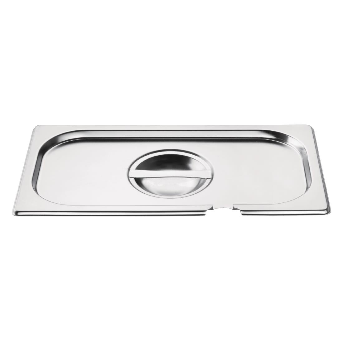 CB173 Vogue RVS deksel met lepeluitsparing GN 1/3