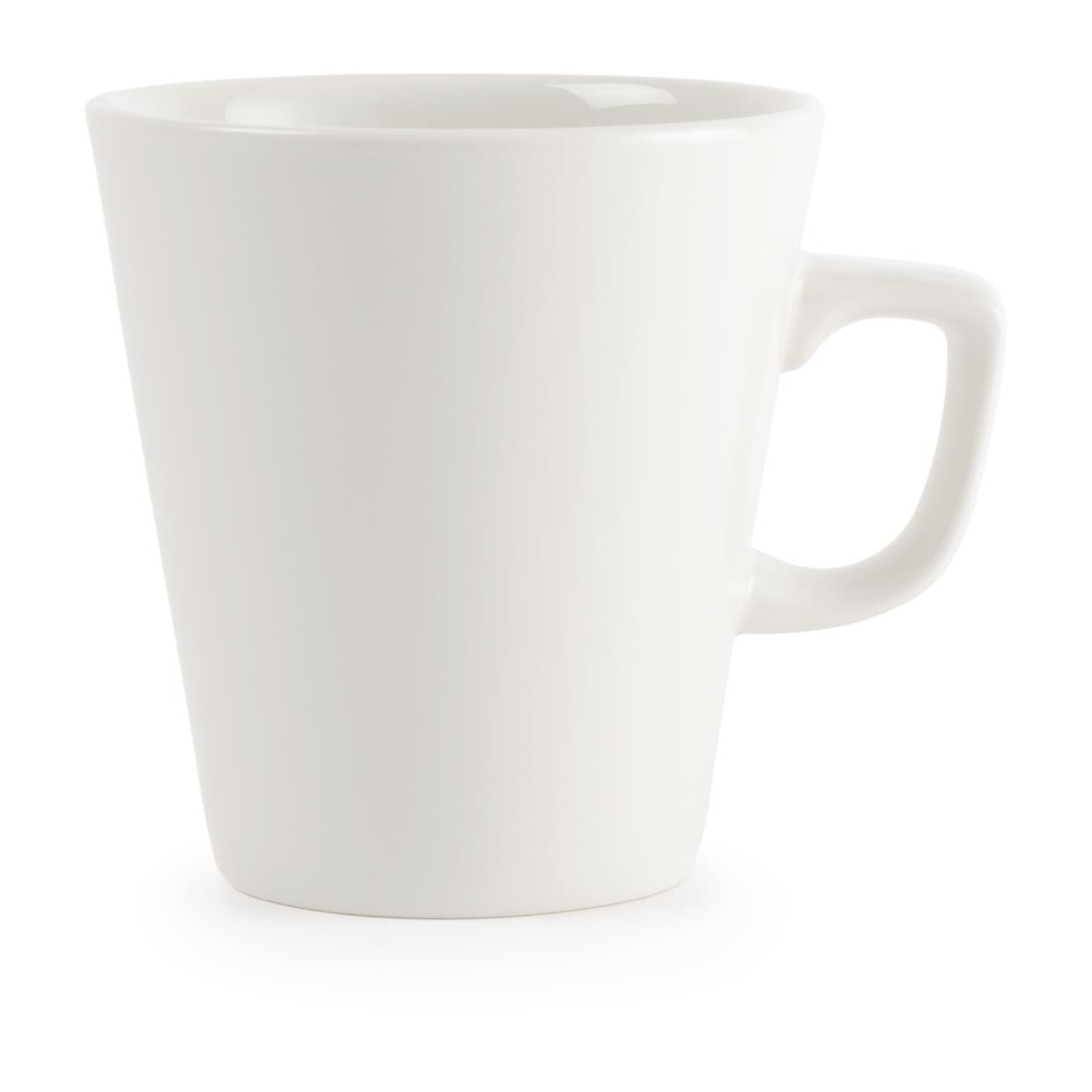 W003 Churchill Plain Whiteware latte mokken 440ml (6 stuks)