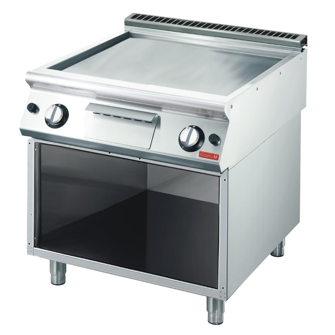 GL937 Gastro M 700 gas bakplaat 70/80 FTGS-FR gladde verchroomde plaat
