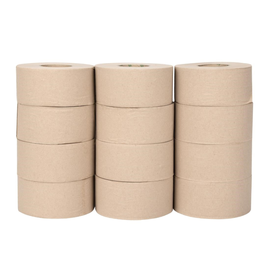 HX939 Jantex Groen 100% Gerecycled Mini Jumbo Rol Navulling 2-laags - 150m (12 stuks)