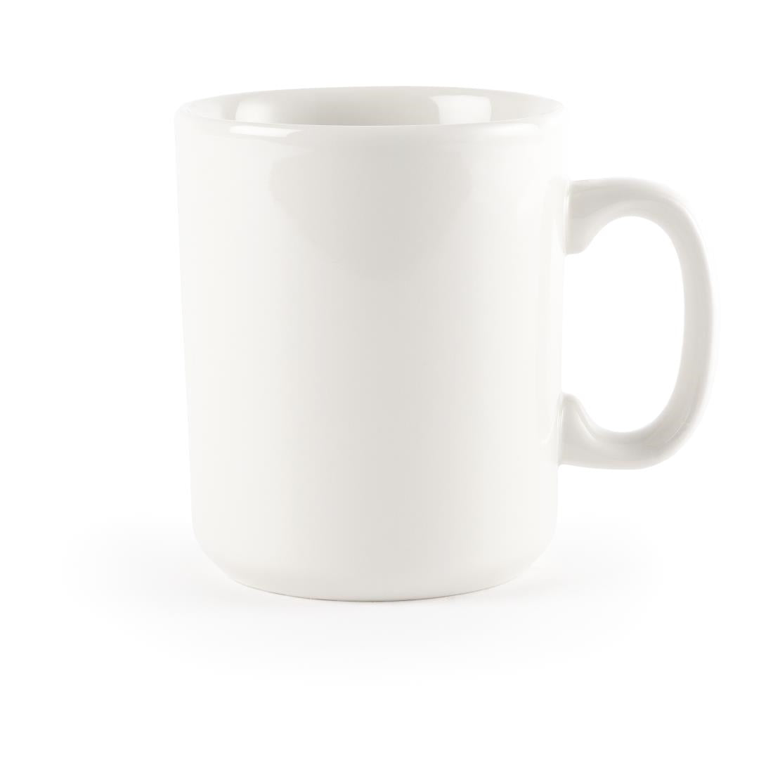 P741 Churchill Plain Whiteware Windsor mokken 280ml (36 stuks)