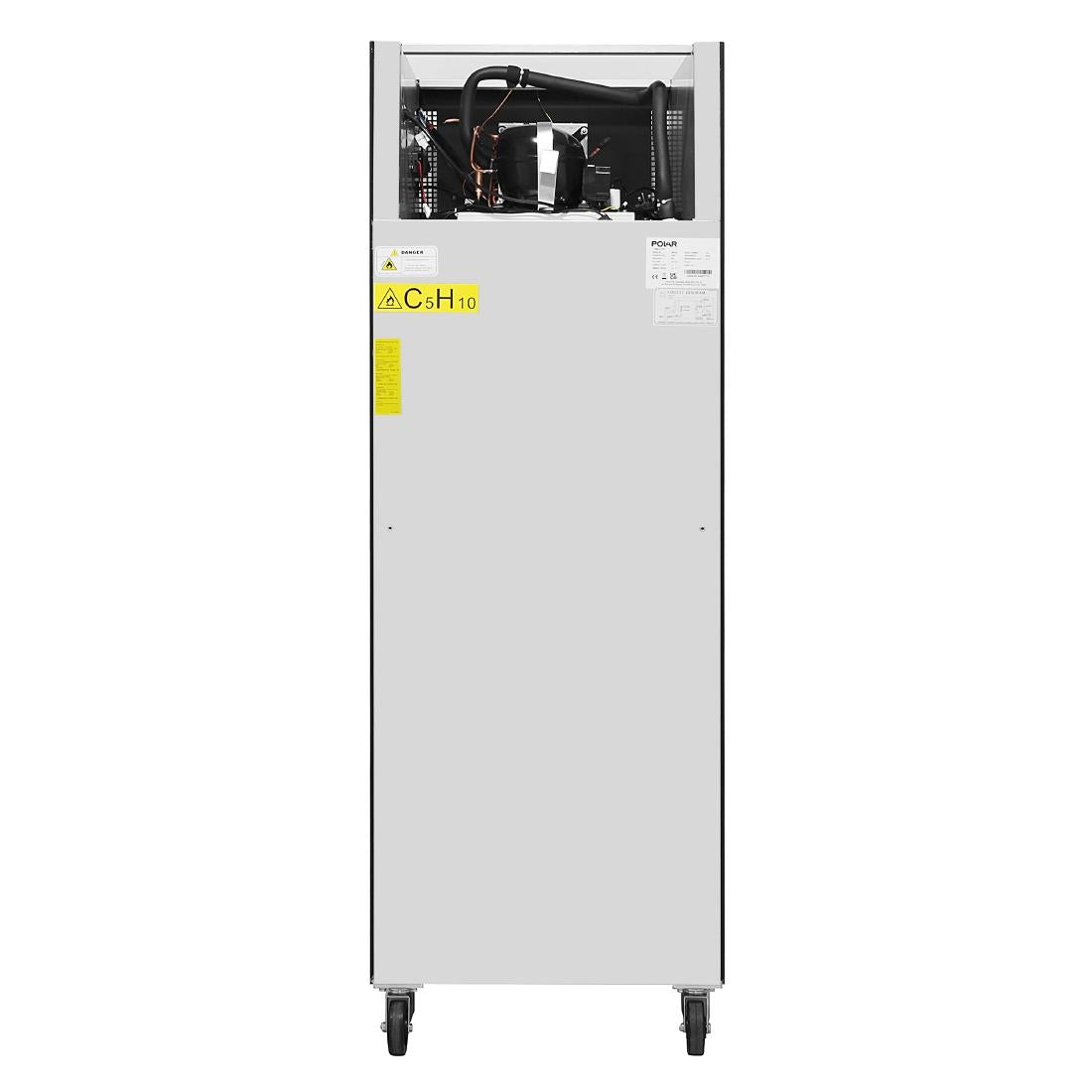 PG021 Polar G-Series staande vriezer zwart 537Ltr