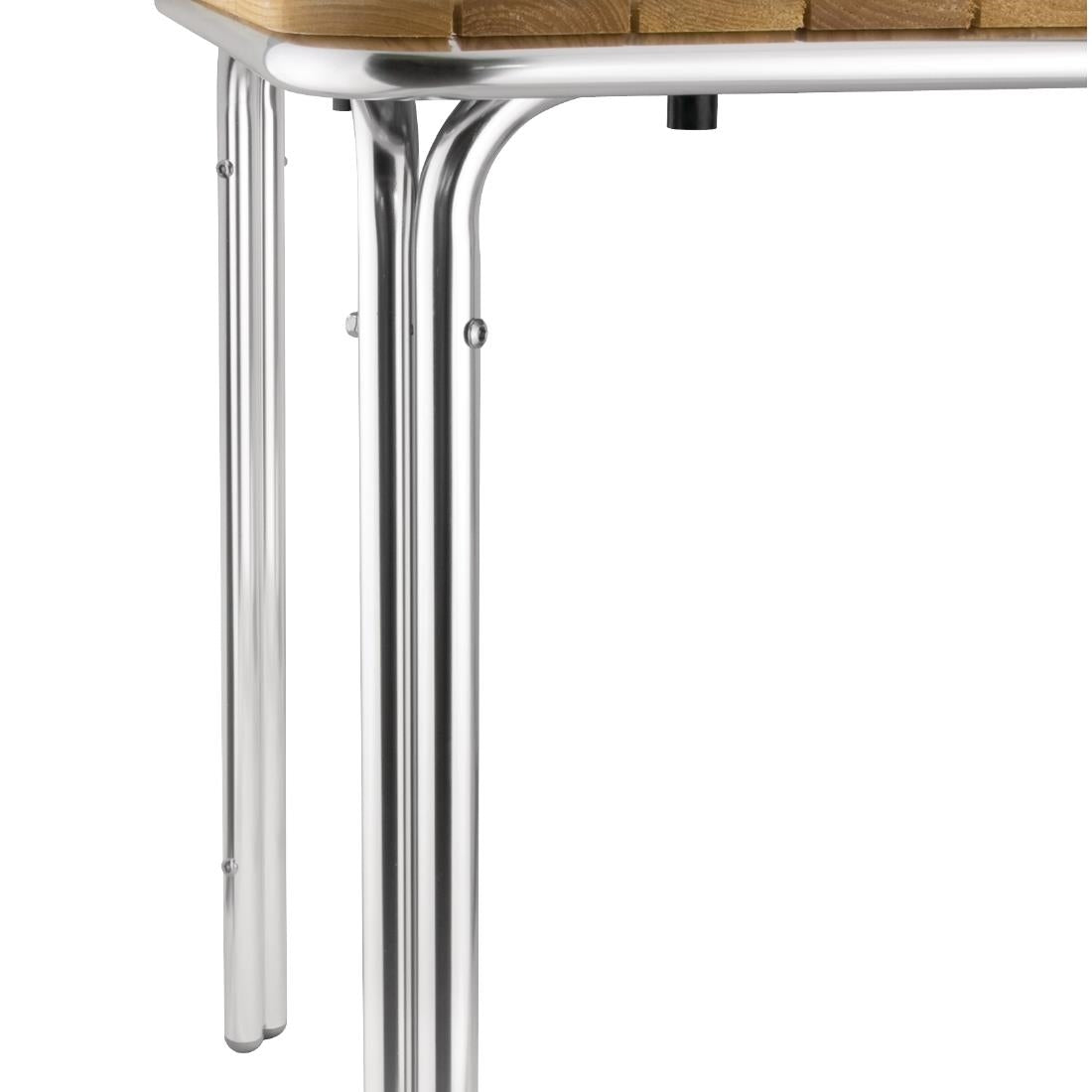GL982 Bolero vierkante essen en aluminium tafel 70cm