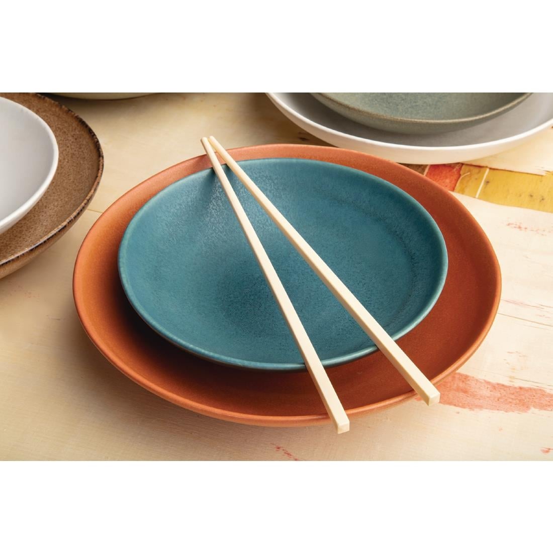DK393 Fiesta Compostable biologisch afbreekbare bamboe eetstokjes (100 stuks)