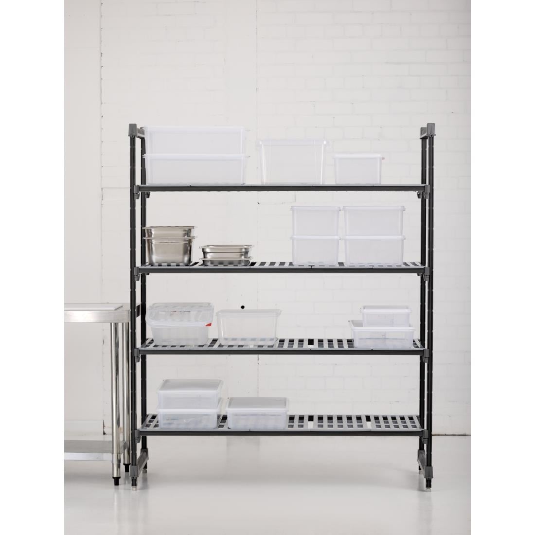 DM776 Cambro stelling 183cm hoog 4 schappen - 61cm diep - 152,5cm breed
