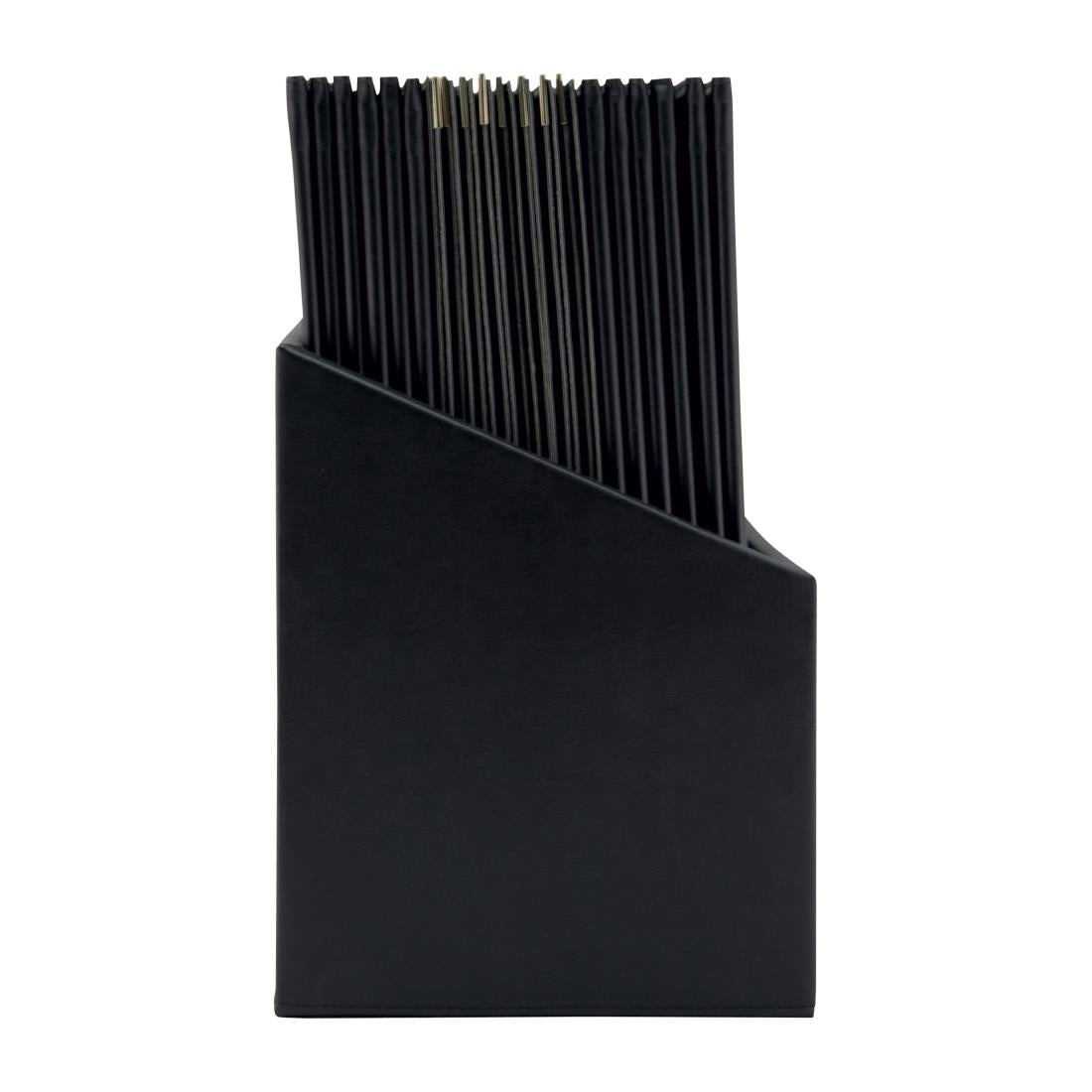 CU929 Securit Classic lederstijl 20 sets 4x A4 menukaarten in 1 doos (1 dubbele inleg inbegrepen)