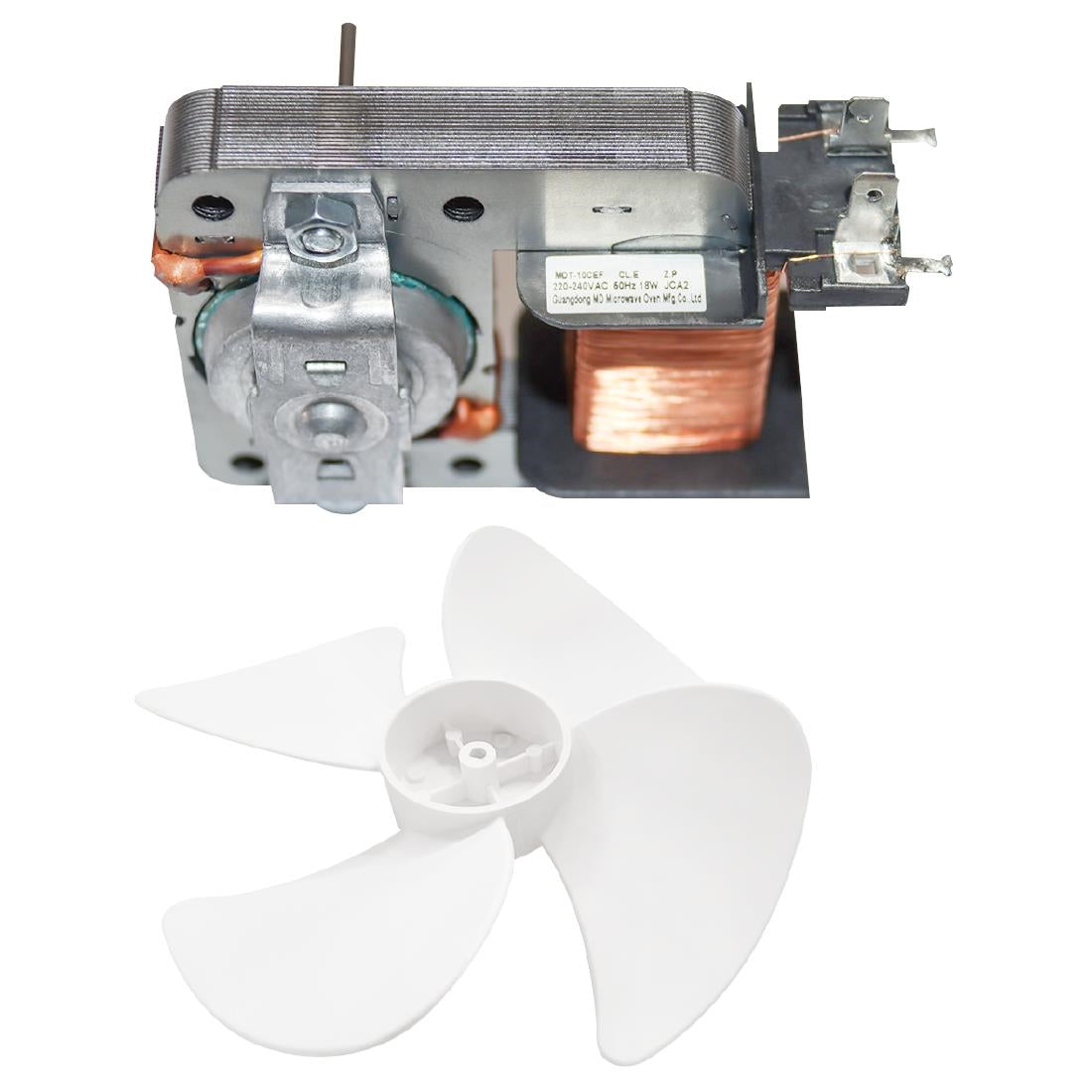 AK767 Buffalo Brushless DC Motor met Ventilatorblad