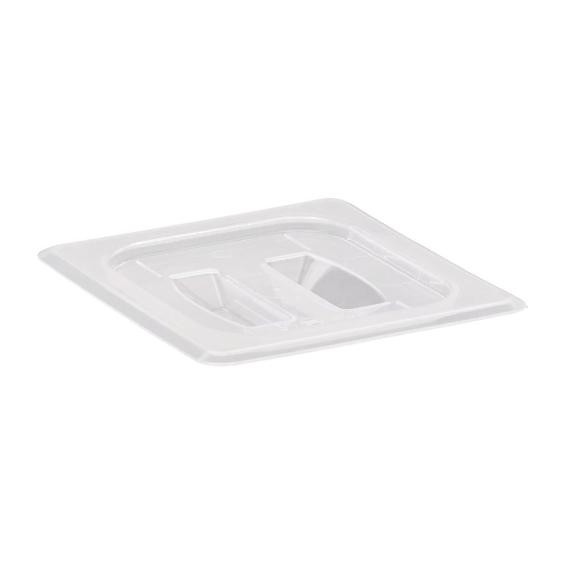 CJ660 Cambro GN 1/6 polypropyleen deksel met handvat transparant