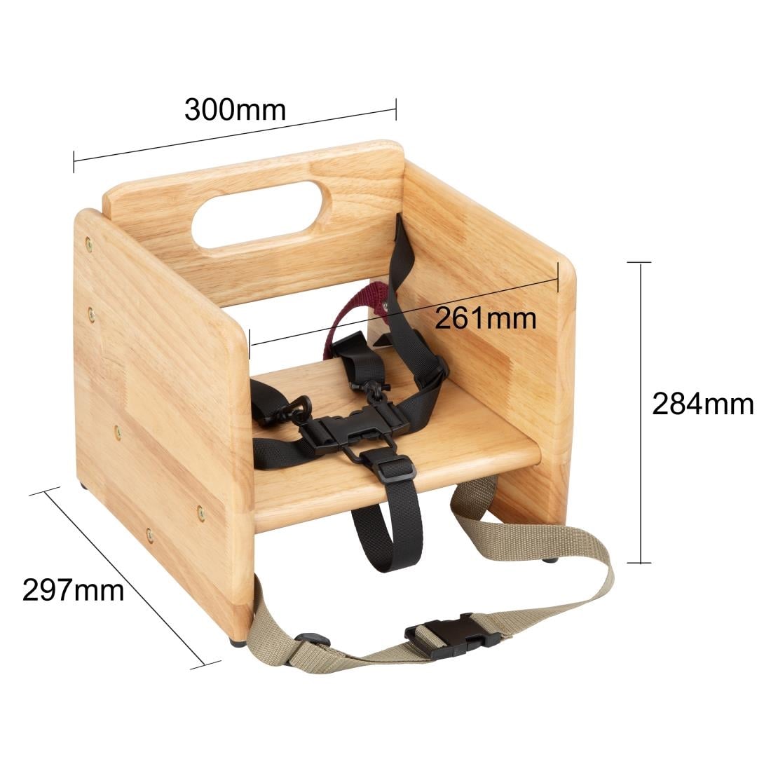 JB529 Bolero boosterzitje natuurlijk hout