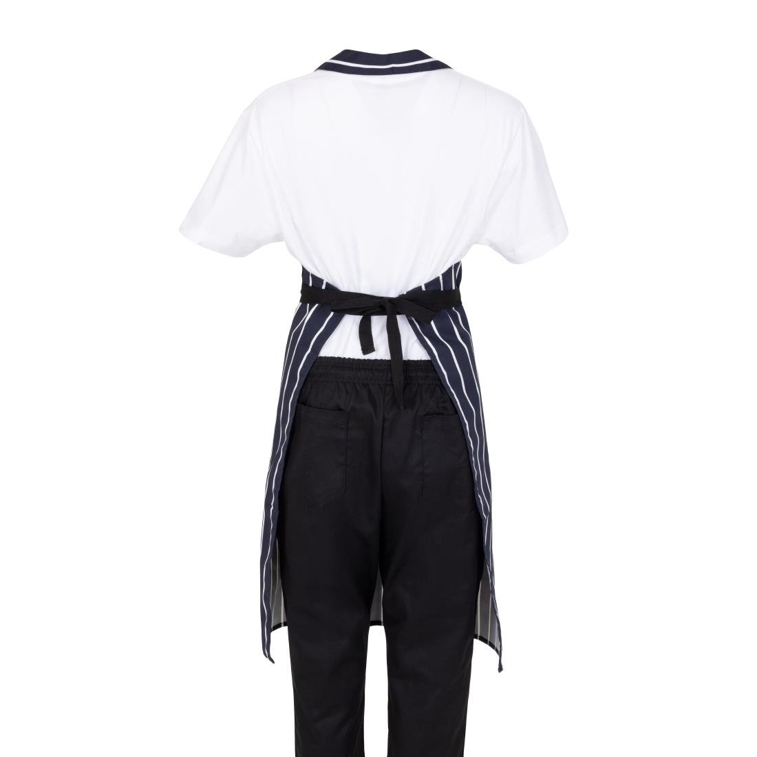 SA820 Whites Butchers gestreepte koksbuis blauw/wit (5 stuks)