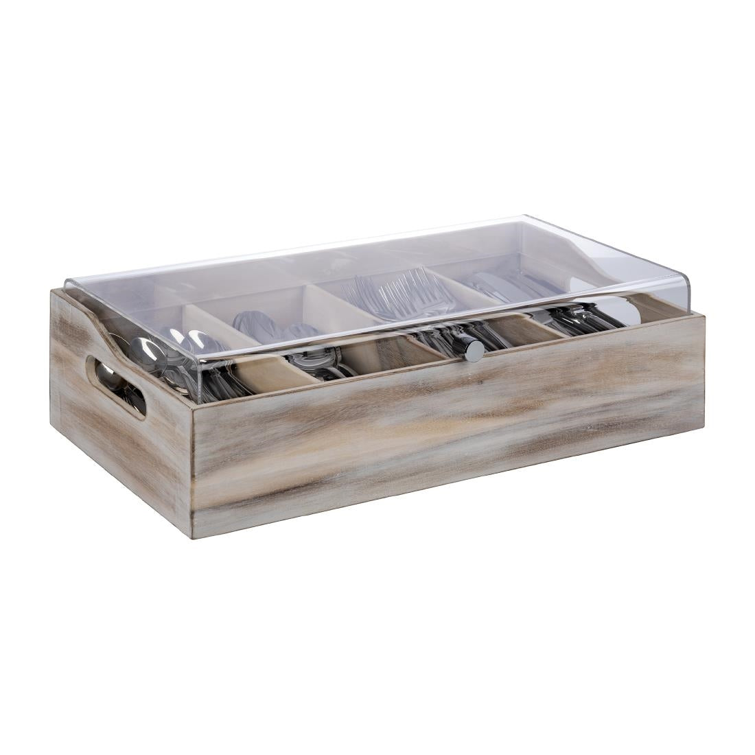 FT157 APS bestekbak met deksel 510 x 280mm vintage design