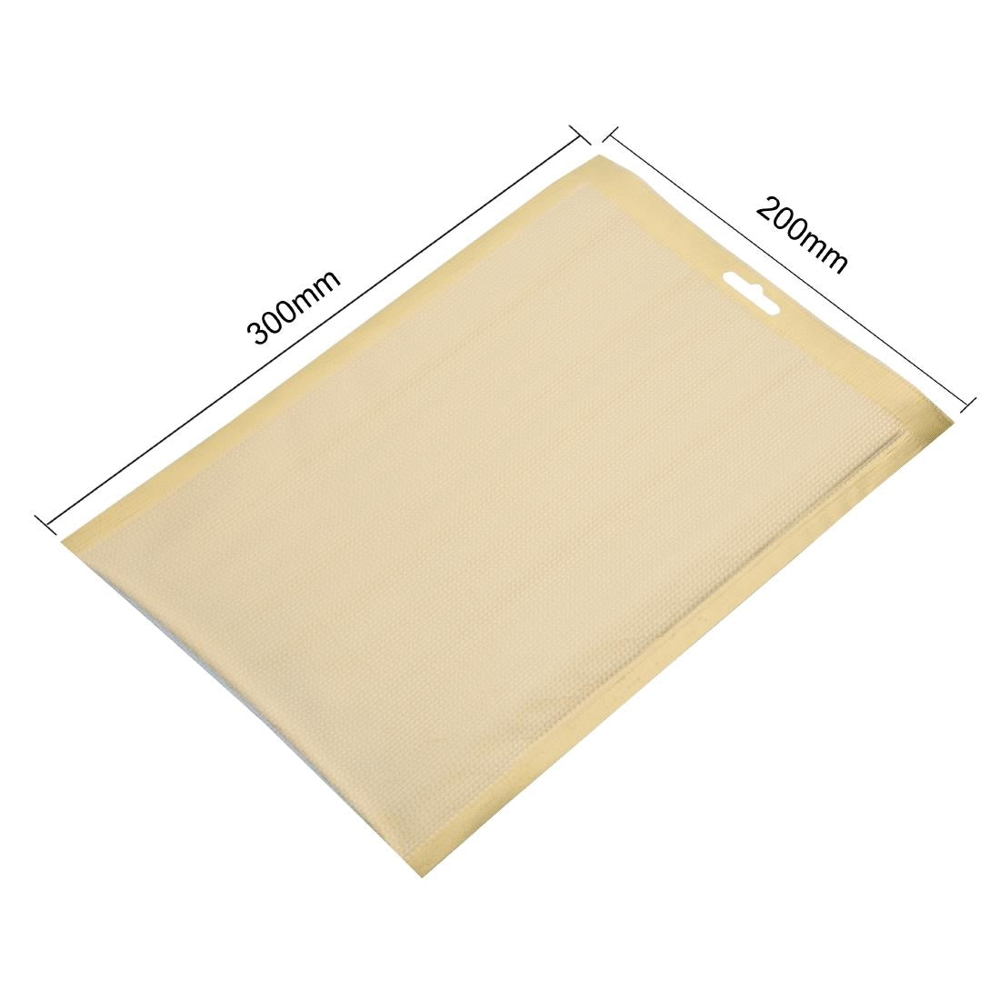 JA021 Vogue goudkleurige vacuümzakken met reliëf 200x300mm (100 stuks)
