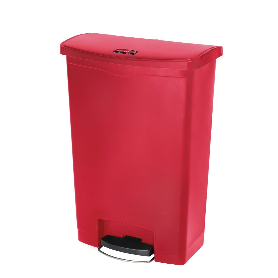 GL038 Rubbermaid Slim Jim Front Step pedaalemmer 90Ltr rood