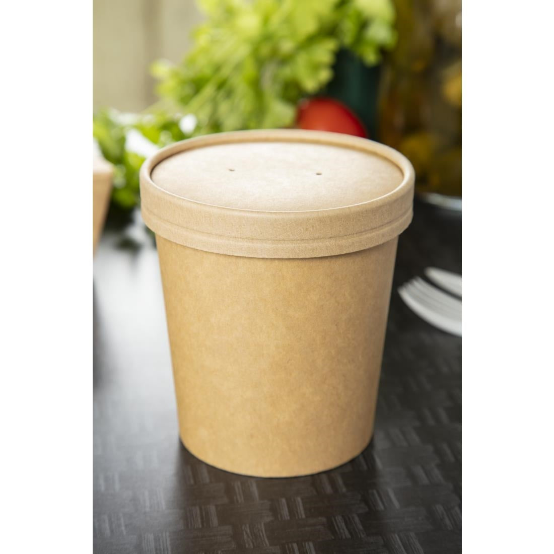 FA370 Colpac magnetronbestendige kraft soepkommen recyclebaar 450ml (500 stuks)