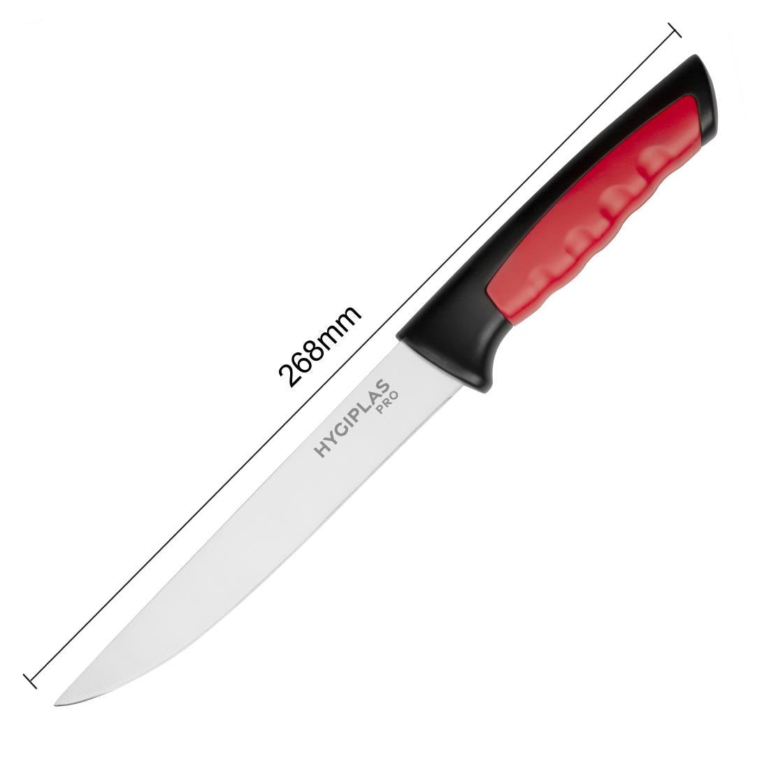JD221 Hygiplas Pro Uitbeenmes Rood 15cm