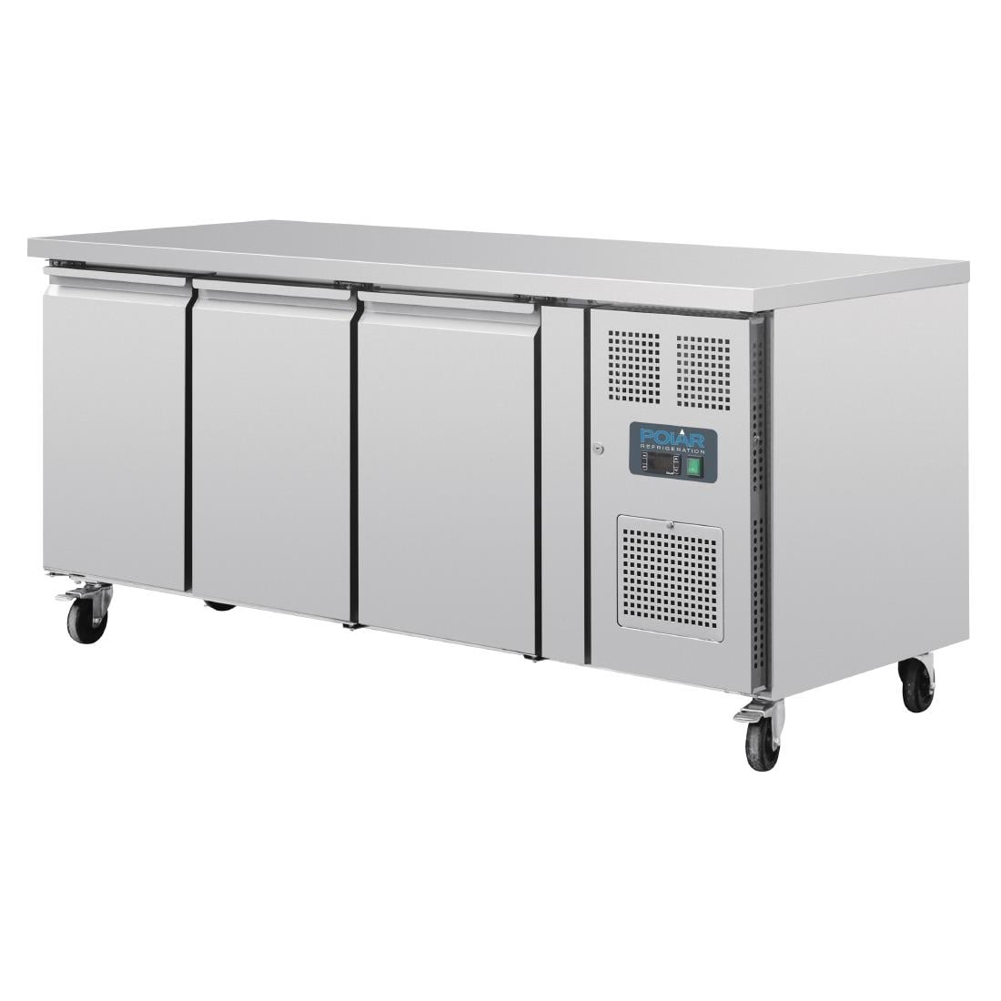 GL184 Polar U-serie 3-deurs counter met euronorm opslag 634L