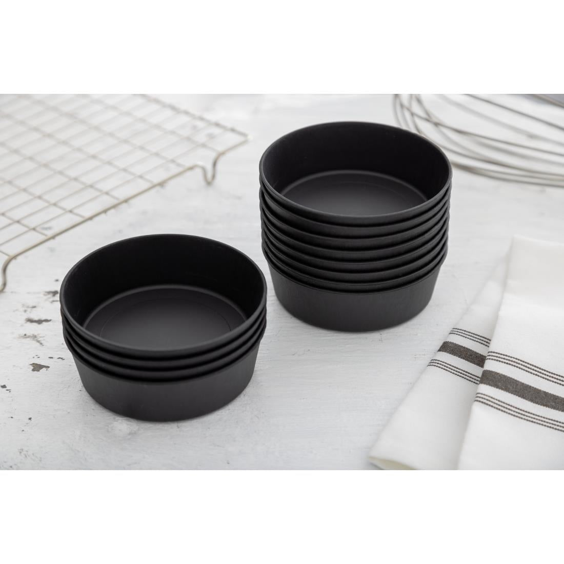 DN950 Matfer Bourgeat Exoglass mini-taartvorm glad 10cm (12 stuks)