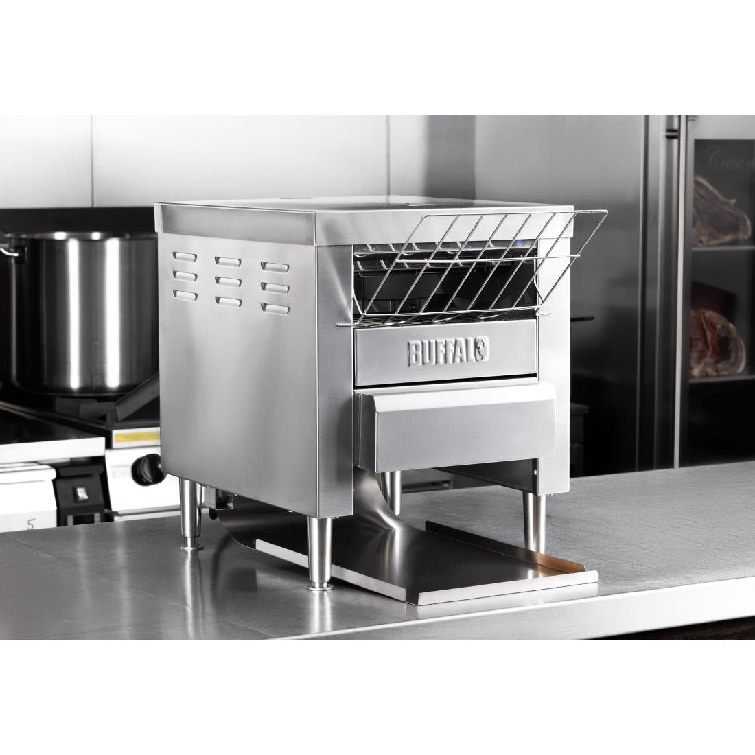 CU628 Buffalo Dubbel Plak Transportband Broodrooster