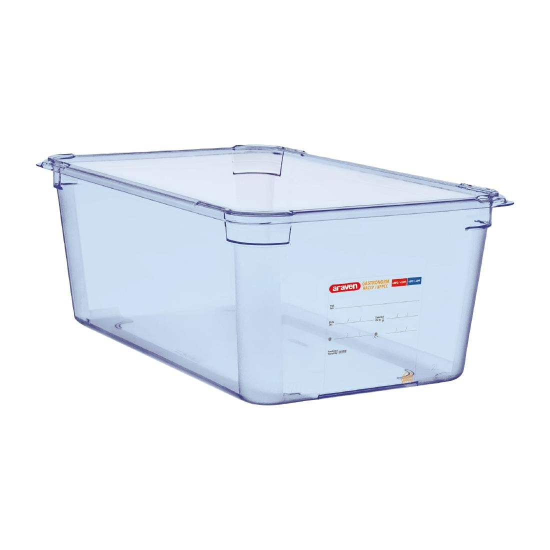 GP591 Araven ABS blauwe GN 1/1 voedseldoos 20cm diep