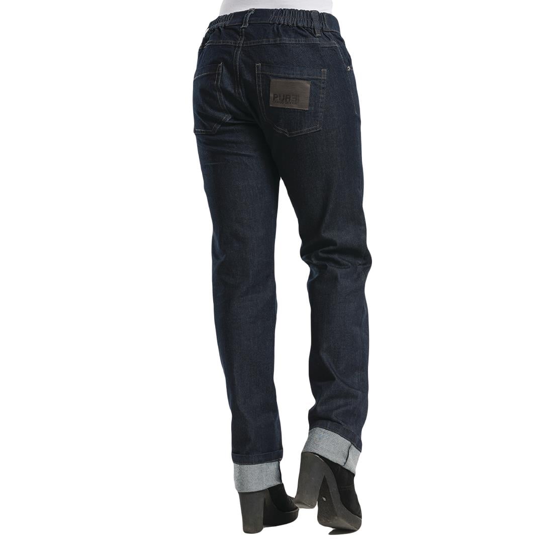 B518-XL Chaud Devant Skinny Denim Stretch dames pantalon blauw XL